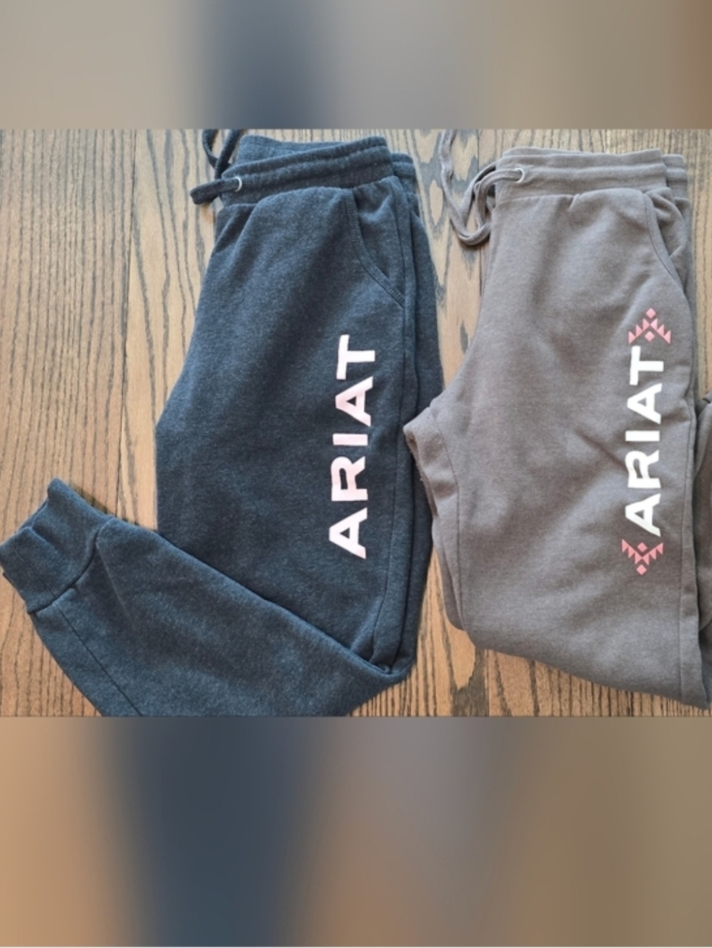 Ariat REAL Joggers - Charcoal and Brown